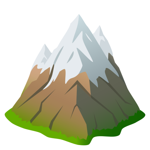 Гора зі сніговою шапкою для JoyPixels 10.0