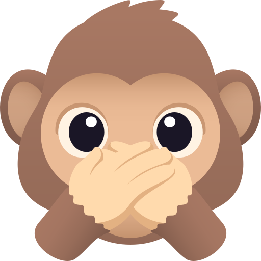 Macaco Que Não Fala Nada para JoyPixels 10.0
