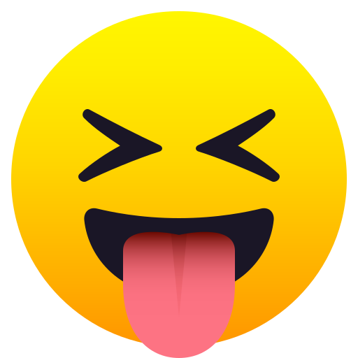 Rosto Com Olhos Semicerrados E Língua Para Fora para JoyPixels 10.0