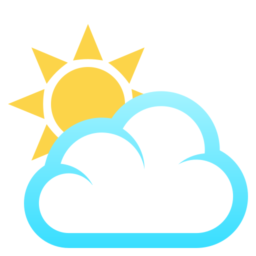 Солнце за облаками для JoyPixels 10.0