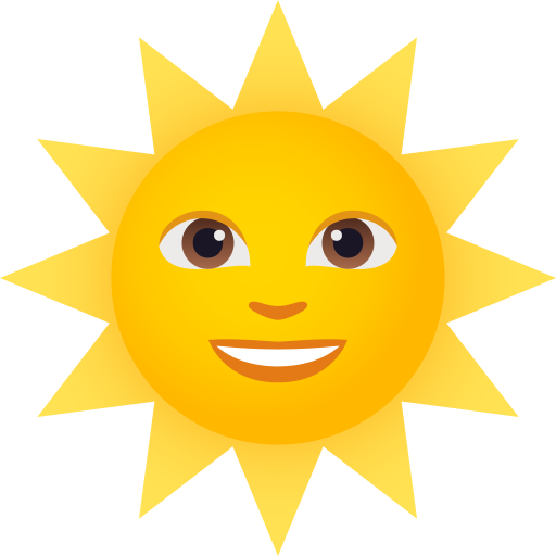 Rosto Do Sol para JoyPixels 10.0