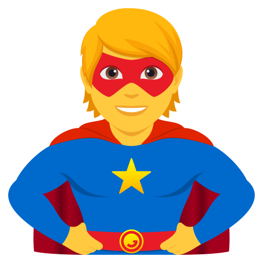 Супергерой для JoyPixels 10.0