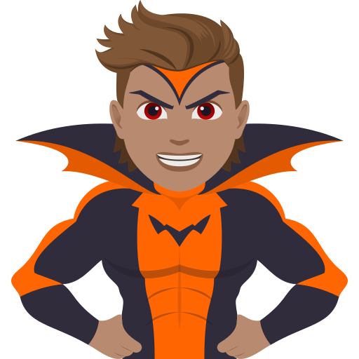 Supervilão: Pele Morena para JoyPixels 10.0