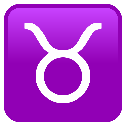 Знак зодіаку Телець для JoyPixels 10.0