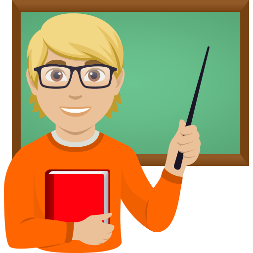 Педагог: світлий тон шкіри для JoyPixels 10.0