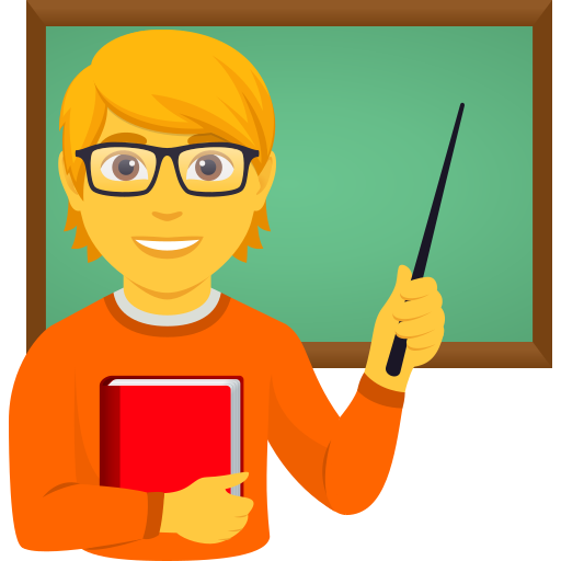 Professora Na Escola para JoyPixels 10.0