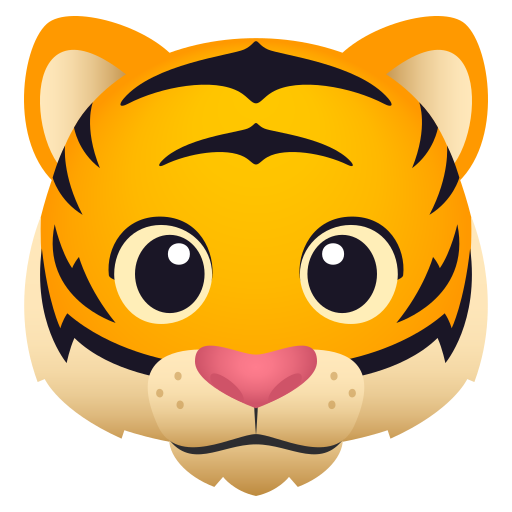 Морда тигра для JoyPixels 10.0