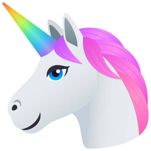 Голова єдинорога для JoyPixels 10.0