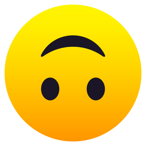 Upside-Down Face for JoyPixels 10.0