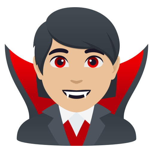 Vampiro: Pele Morena Clara para JoyPixels 10.0