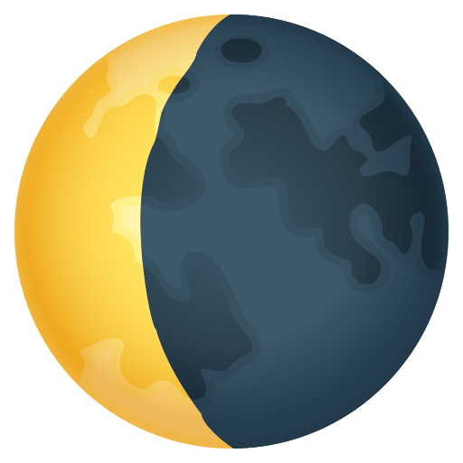 Waning Crescent Moon for JoyPixels 10.0