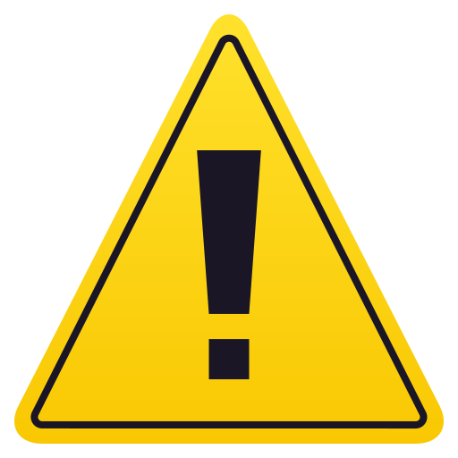 Знак предупреждения для JoyPixels 10.0