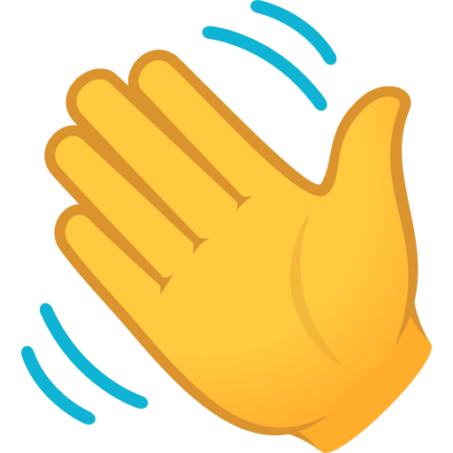 Mão Acenando para JoyPixels 10.0