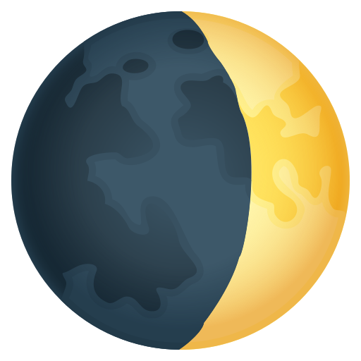 Молодий місяць для JoyPixels 10.0