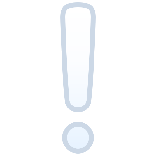 White Exclamation Mark for JoyPixels 10.0