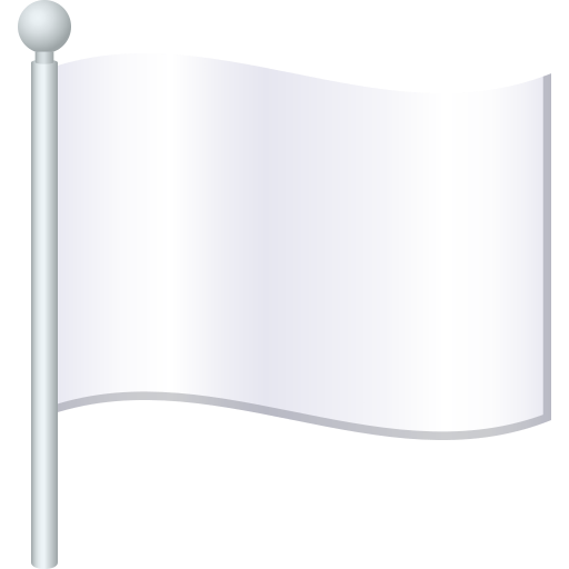 Bandeira Branca para JoyPixels 10.0