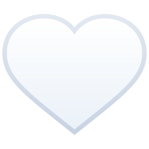 Біле Серце для JoyPixels 10.0