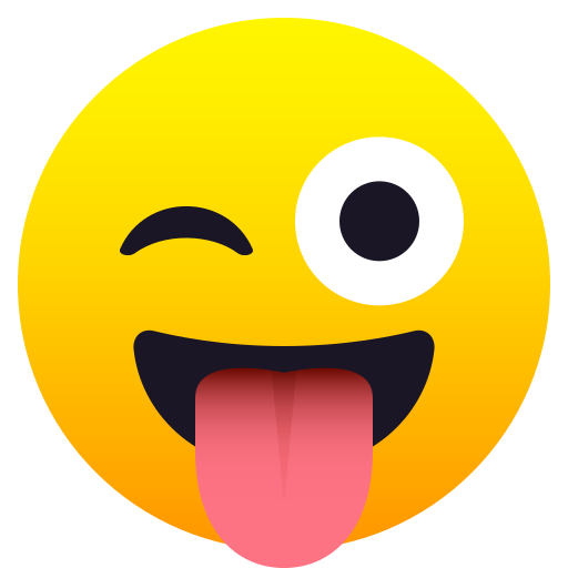 Rosto Piscando E Com Língua Para Fora para JoyPixels 10.0