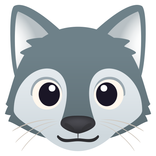 Морда волка для JoyPixels 10.0