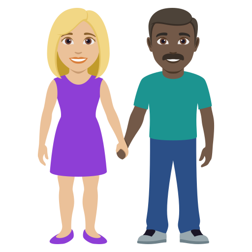 Mulher And Homem Holding Hands: Pele Morena Clara, Pele Escura para JoyPixels 10.0