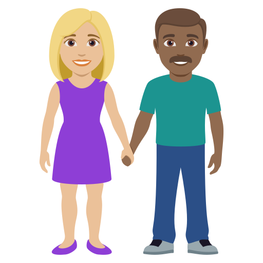 Mulher And Homem Holding Hands: Pele Morena Clara, Pele Morena Escura para JoyPixels 10.0
