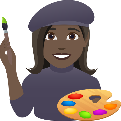 Artista Plástica: Pele Escura para JoyPixels 10.0