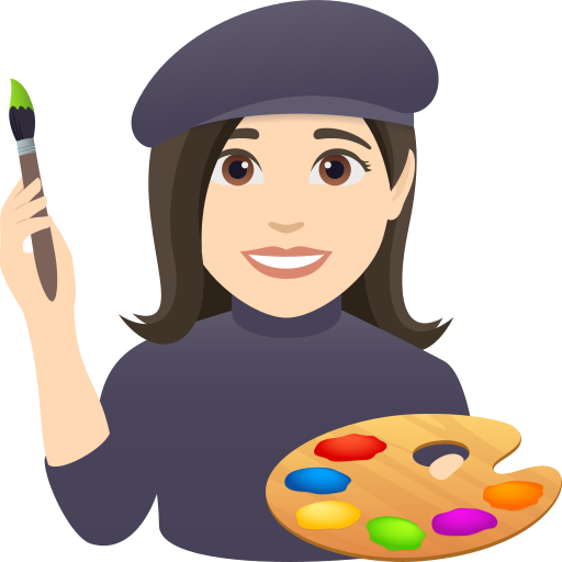 Artista Plástica: Pele Clara para JoyPixels 10.0