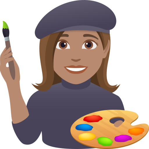 Artista Plástica: Pele Morena para JoyPixels 10.0