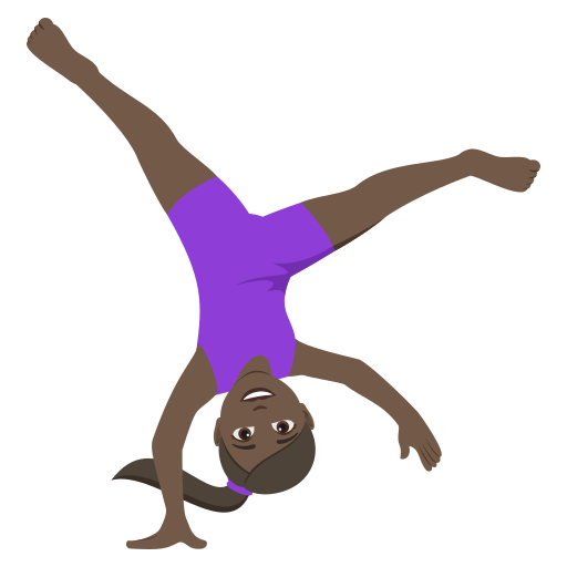 Mulher Fazendo Estrela: Pele Escura para JoyPixels 10.0