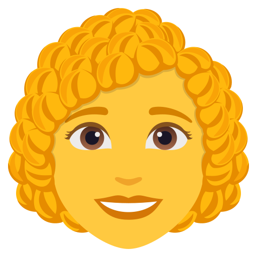 第女人: 卷发号为第JoyPixels 10.0号