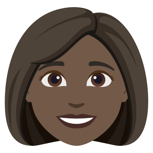 Mulher: Pele Escura para JoyPixels 10.0
