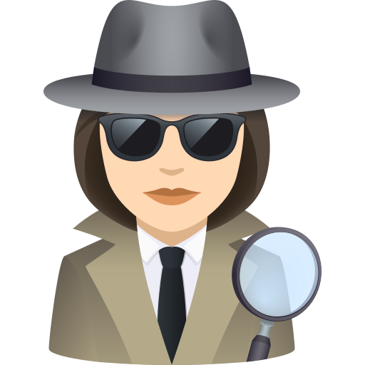 Detektif wanita: warna kulit cerah untuk JoyPixels 10.0