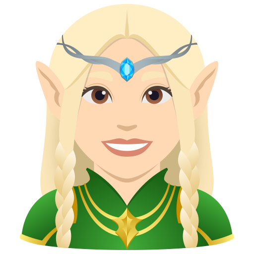 Elfa: Pele Clara para JoyPixels 10.0