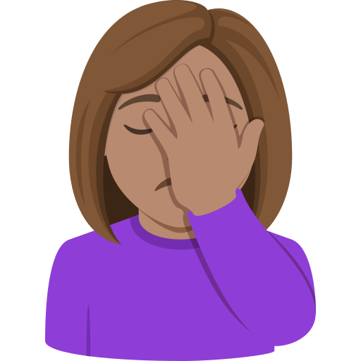 Mulher Decepcionada: Pele Morena para JoyPixels 10.0
