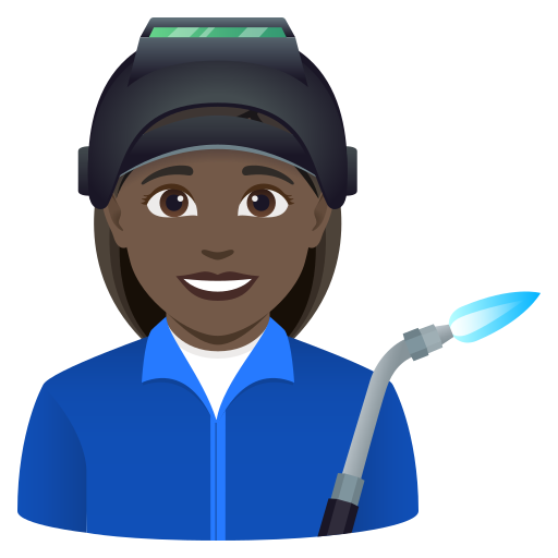 Працівник: дуже темний тон шкіри для JoyPixels 10.0