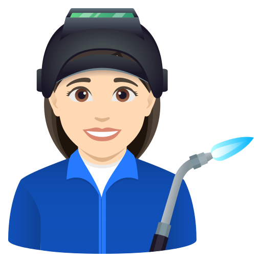 Operária: Pele Clara para JoyPixels 10.0