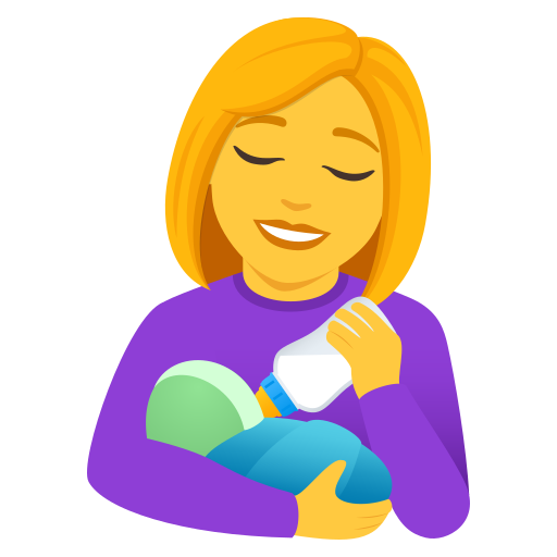 Mulher Alimentando Bebê para JoyPixels 10.0