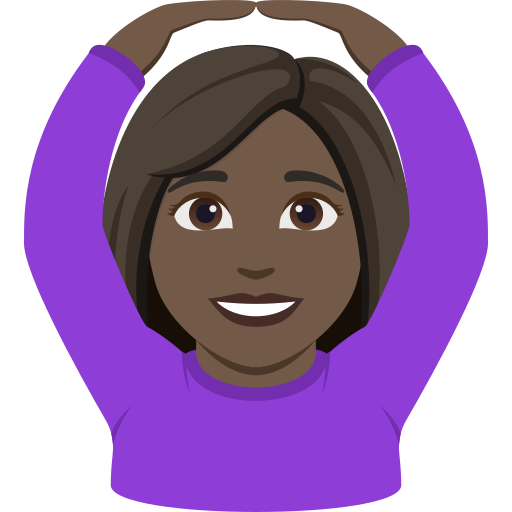 Mulher Fazendo Gesto De “Ok”: Pele Escura para JoyPixels 10.0