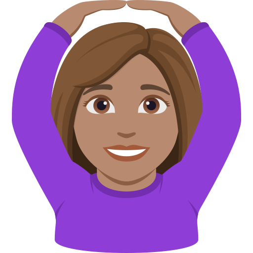 Mulher Fazendo Gesto De “Ok”: Pele Morena para JoyPixels 10.0