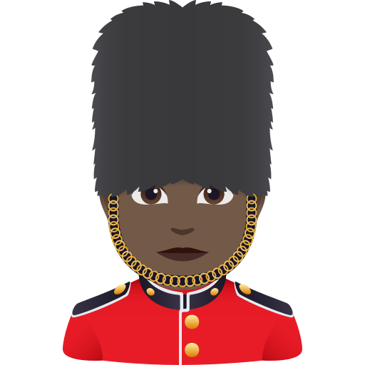 Guarda Mulher: Pele Escura para JoyPixels 10.0