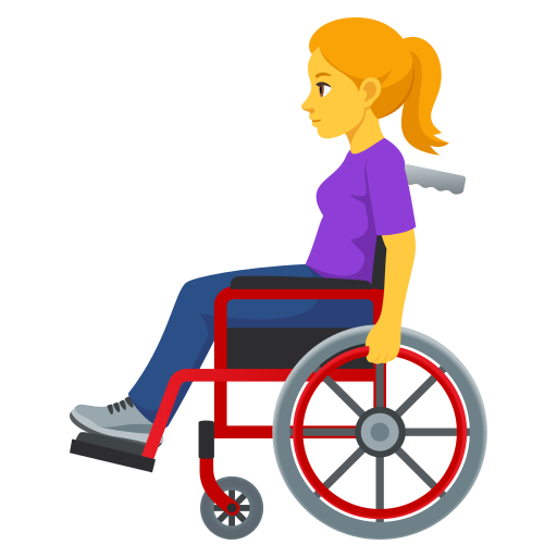 Mulher Em Cadeira De Rodas Manual para JoyPixels 10.0