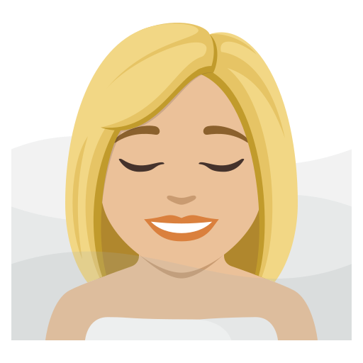 Mulher Na Sauna: Pele Morena Clara para JoyPixels 10.0