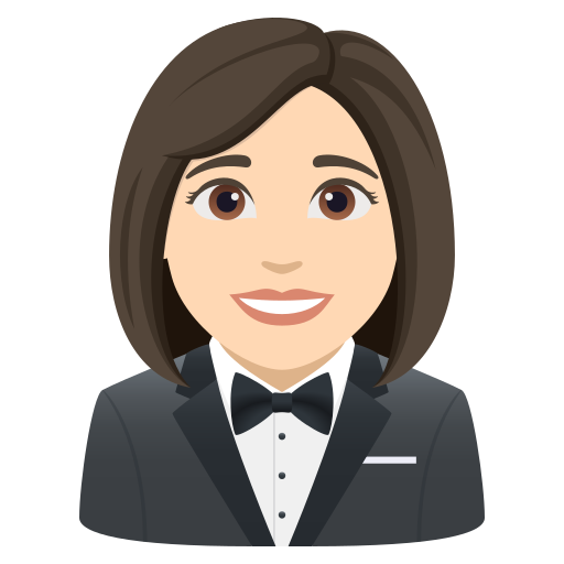 Mulher De Smoking: Pele Clara para JoyPixels 10.0