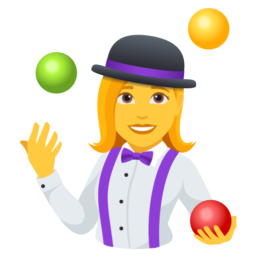 Жінка-жонглер для JoyPixels 10.0