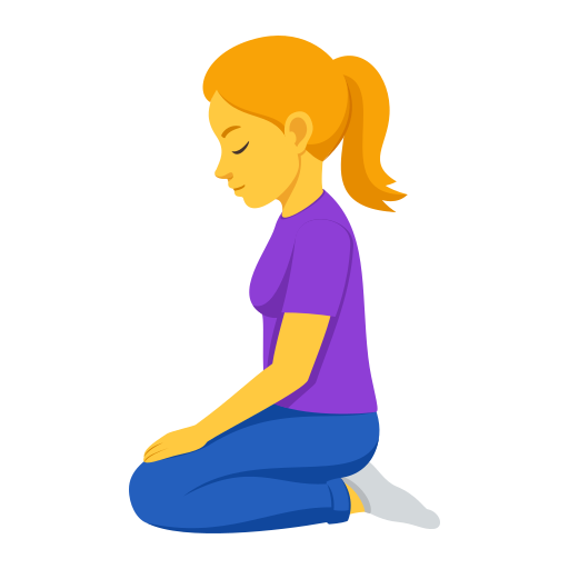 Mulher Ajoelhando para JoyPixels 10.0