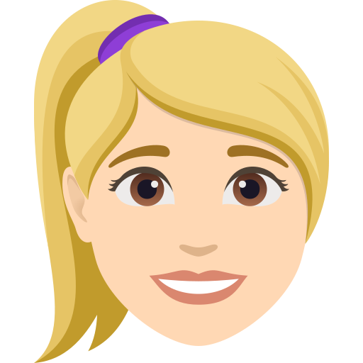 Mulher: Cabelo Loiro: Pele Clara para JoyPixels 10.0