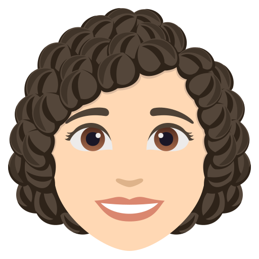 Жінка: дуже світлий тон шкіри кучеряве волосся для JoyPixels 10.0