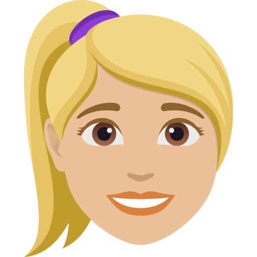 Woman: Medium-Light Skin Tone, Blond Hair para JoyPixels 10.0