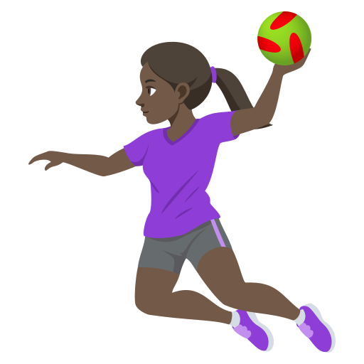 Jogadora De Handebol: Pele Escura para JoyPixels 10.0