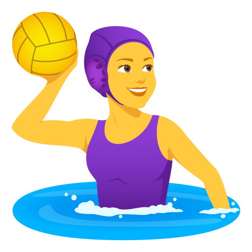 Mulher Jogando Polo Aquático para JoyPixels 10.0
